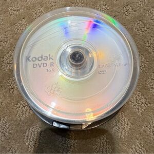NEW Kodak DVD-R 16X Blank Discs 4.7GB 120 Minutes Recordable Media Spindle 25pc